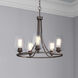 Ashford 5 Light 25 inch Rubbed Bronze Chandelier Ceiling Light